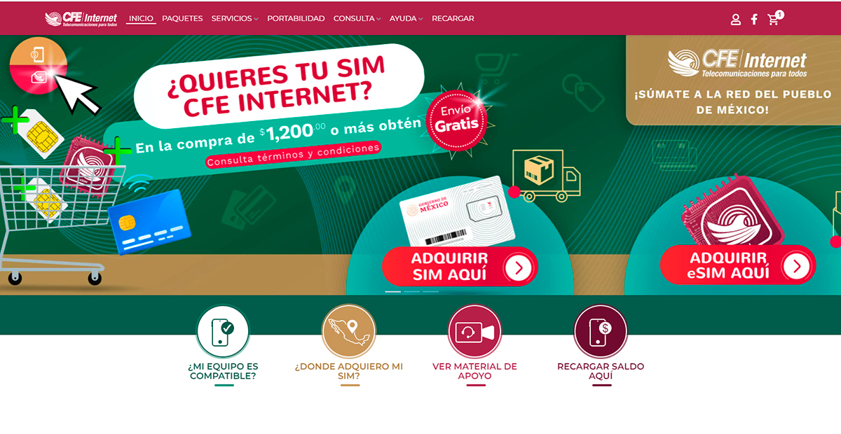 CFE Telecomunicaciones e Internet para todos inicia venta de paquetes en Puntos de Recarga