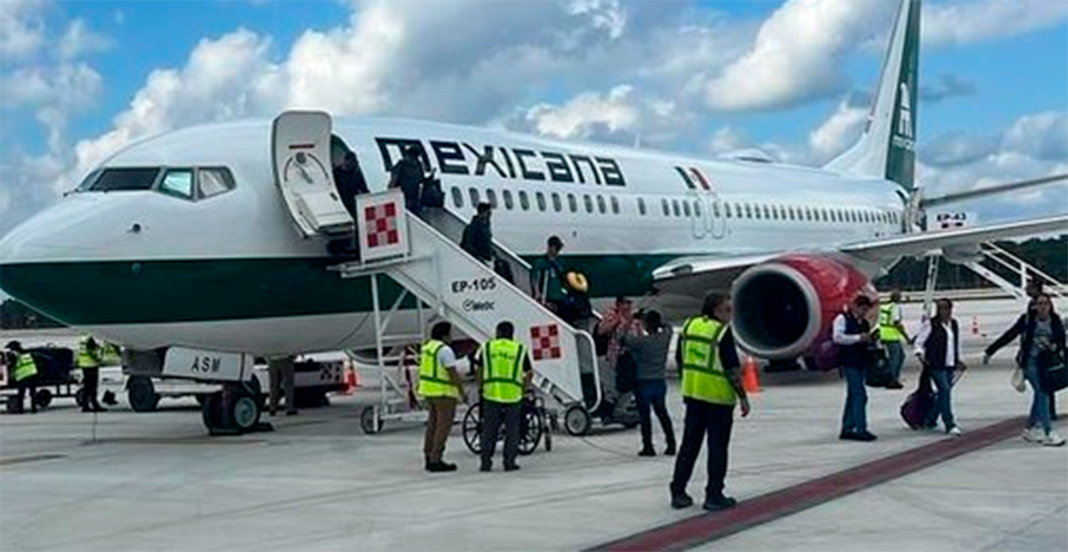 Reinician operaciones de Mexicana de Aviación desde el Aeropuerto Internacional Felipe Ángeles