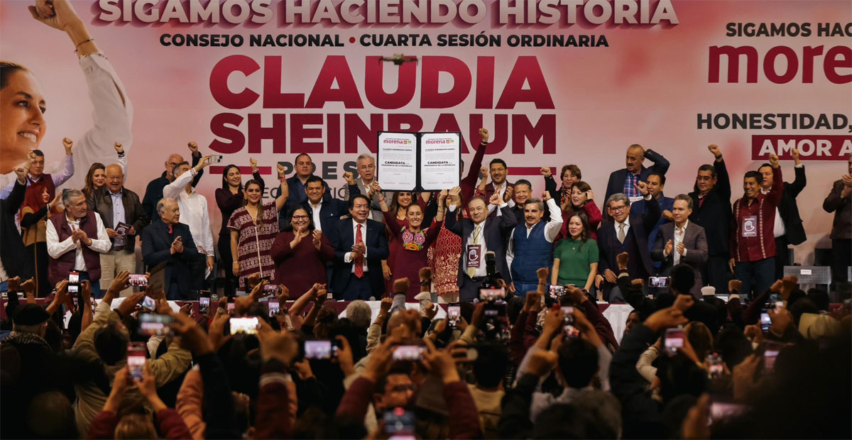 Ratifican a Claudia Sheinbaum como candidata presidencial por Morena, PT y PVEM