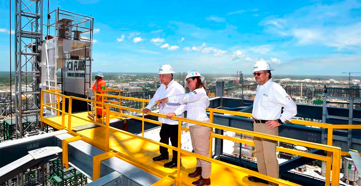 La refinería Olmeca en Dos Bocas, Tabasco, iniciará producción a plena capacidad el 28 de febrero