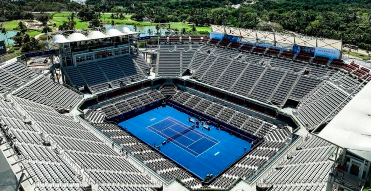 Listas las Instalaciones: El Abierto Mexicano de Tenis en Acapulco está a punto de iniciar