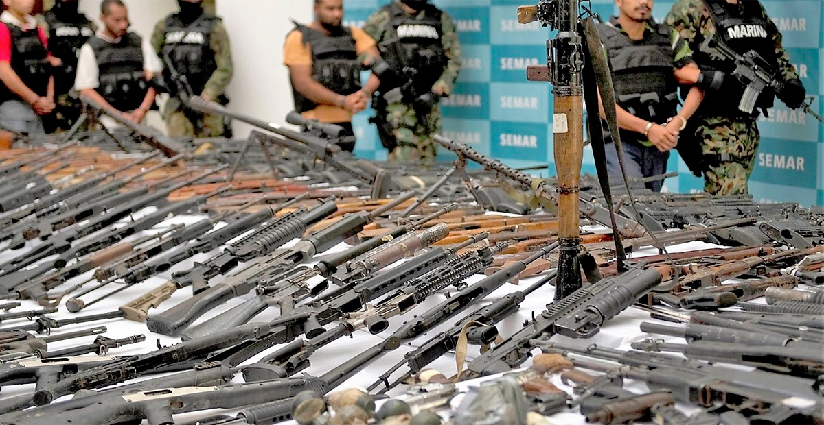 México confisca 50,000 armas de contrabando durante el sexenio de López Obrador, mayoría proveniente de Estados Unidos