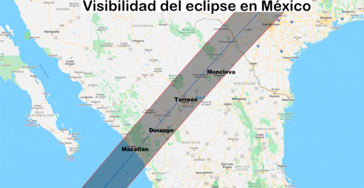 México será testigo directo de un eclipse total de Sol