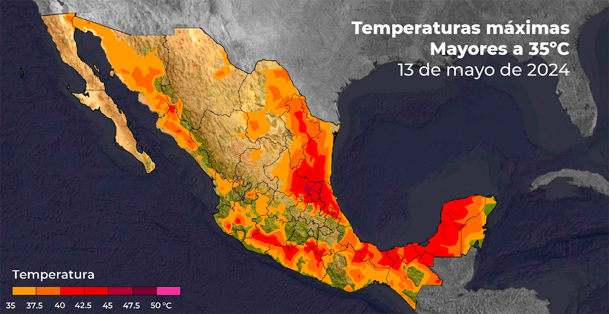 Segunda ola de calor en México se mitigará con la llegada de lluvias y descenso de temperaturas