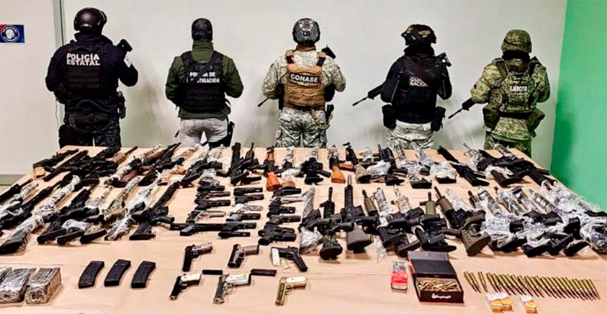 Recuperan en México 20 mil armas de fuego que llegaron al país ilegalmente desde EU