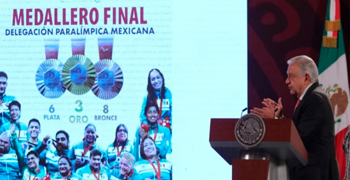 AMLO reconoce a atletas paralímpicos mexicanos por su destacada actuación en París 2024