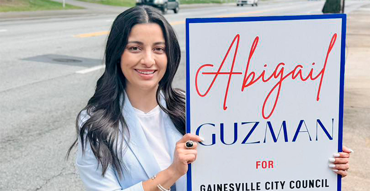 Abigail Guzmán hace historia como la primera concejala hispana de Gainesville, Georgia