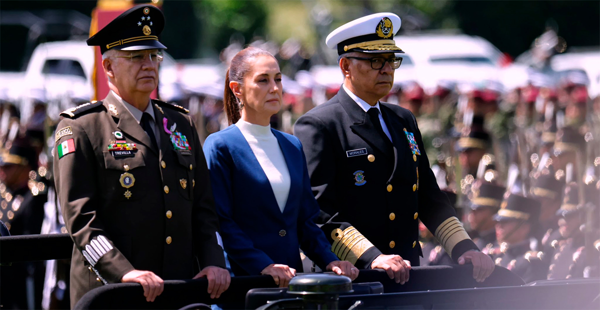 Las Fuerzas Armadas reafirman lealtad absoluta a Claudia Sheinbaum en ceremonia de salutación