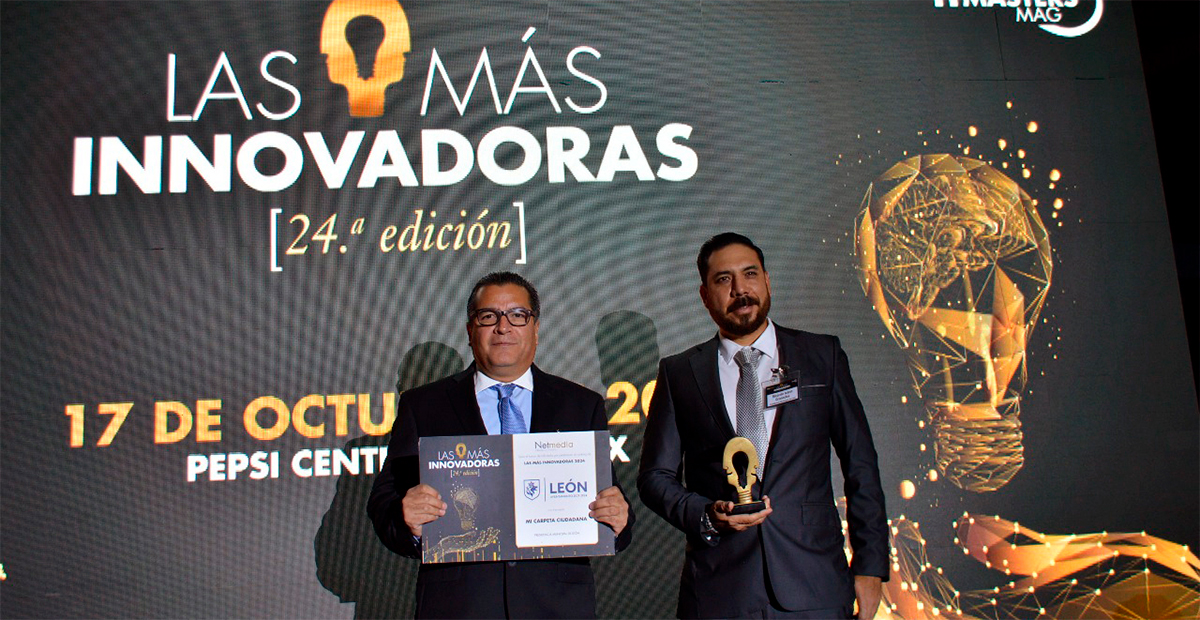 León gana premio a la innovación por su proyecto “Mi Carpeta Ciudadana”