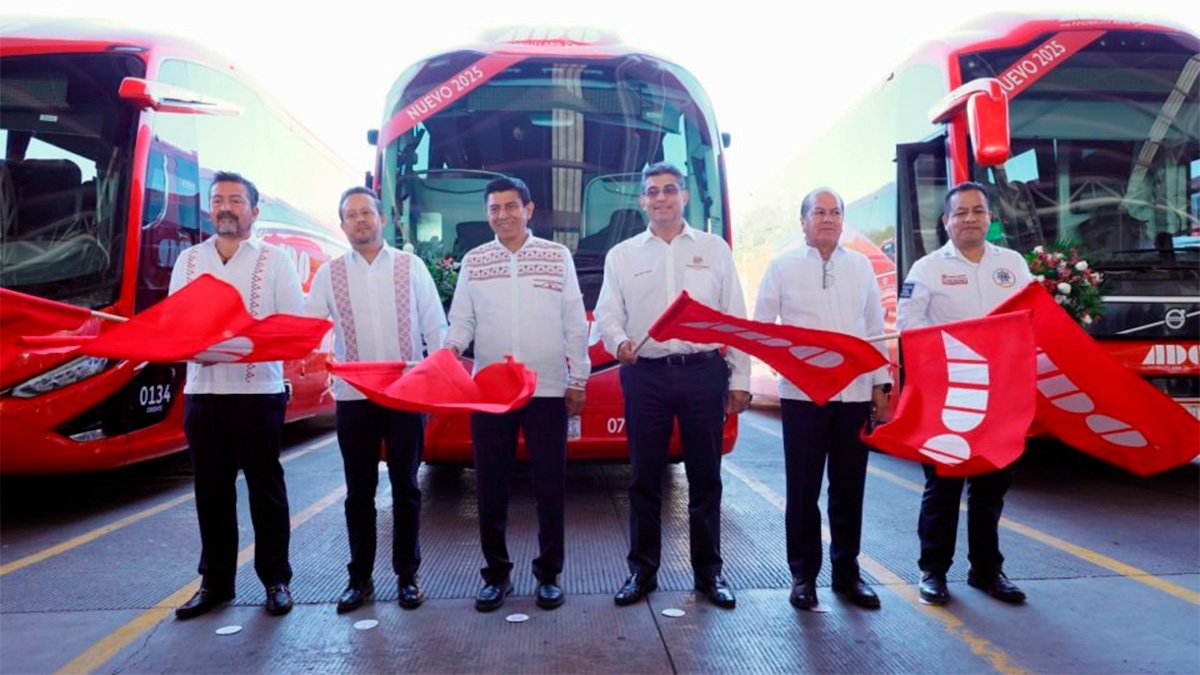 Oaxaca renueva su transporte con 225 unidades de ADO; presenta el gobernador Salomón Jara