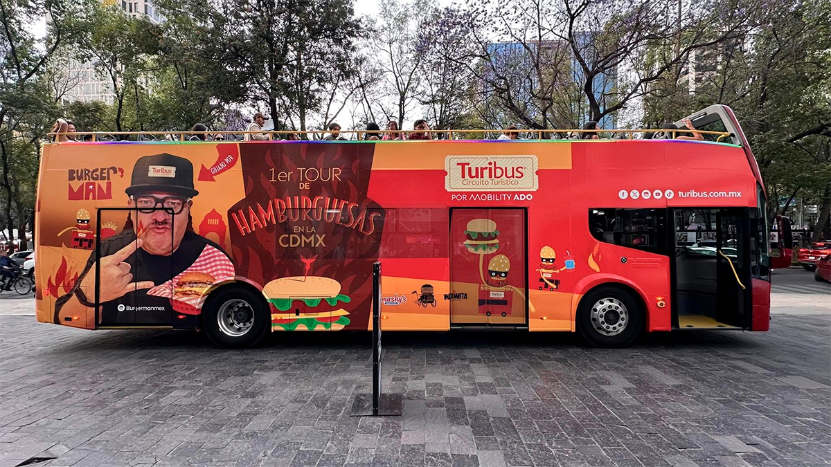 ¡Prepárate para un viaje sabroso! Llega a CDMX el Turibus Burguerman