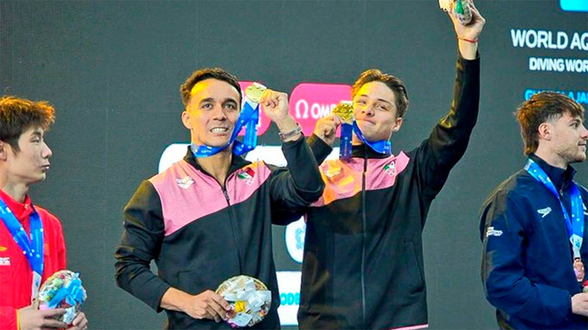 México brilla en casa: Olvera y Celaya ganan oro en Copa del Mundo de Clavados Guadalajara 2025
