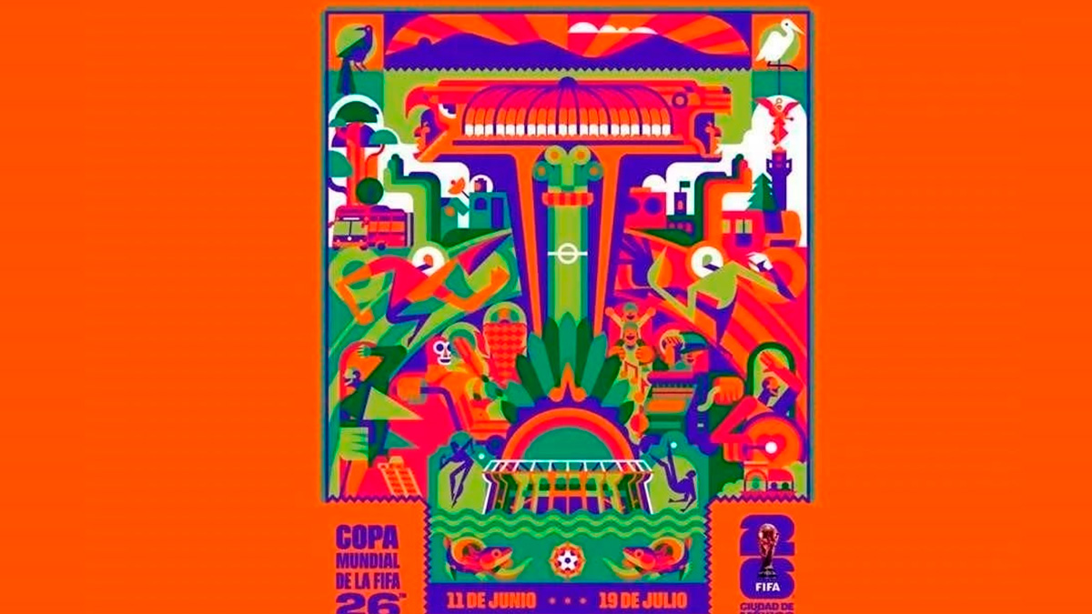 CDMX revela su vibrante póster oficial para el Mundial 2026