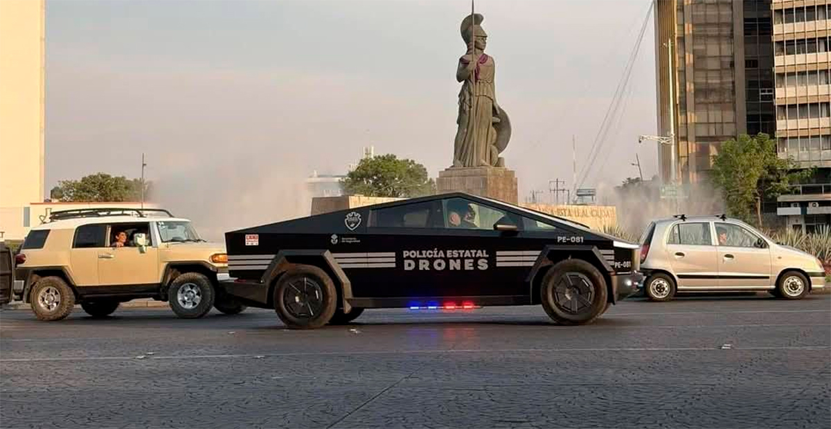 Guadalajara incorpora patrullas Tesla Cybertruck a su estrategia de seguridad rumbo al Mundial 2026