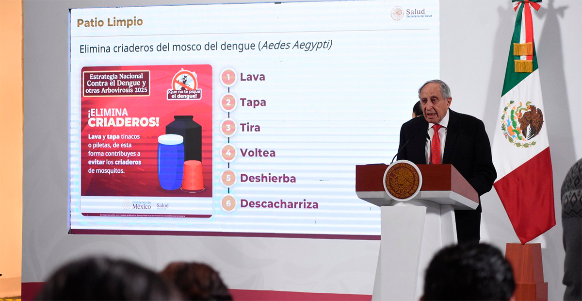 5 estados concentran casi 60% de los casos de dengue en México