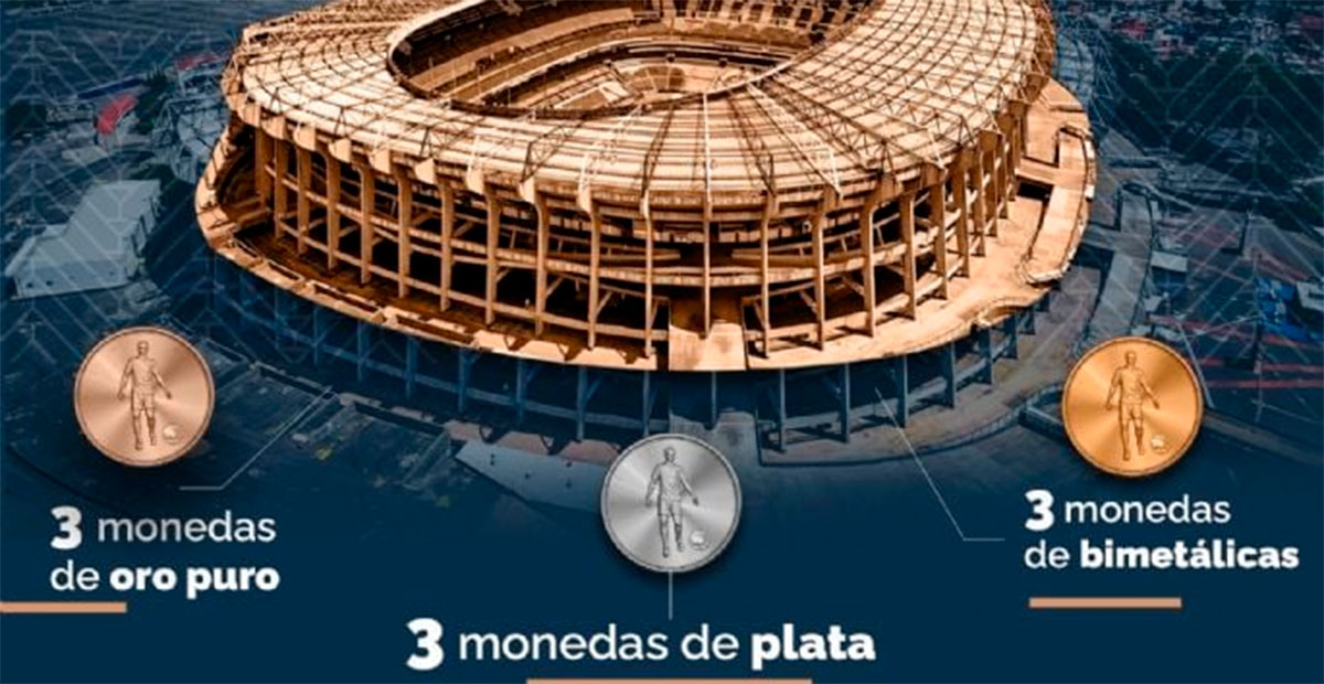 México lanzará monedas conmemorativas por la Copa Mundial de la FIFA 2026