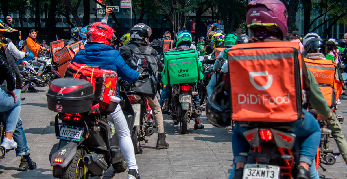 Repartidores de apps en México tendrán prestaciones laborales desde el 22 de junio