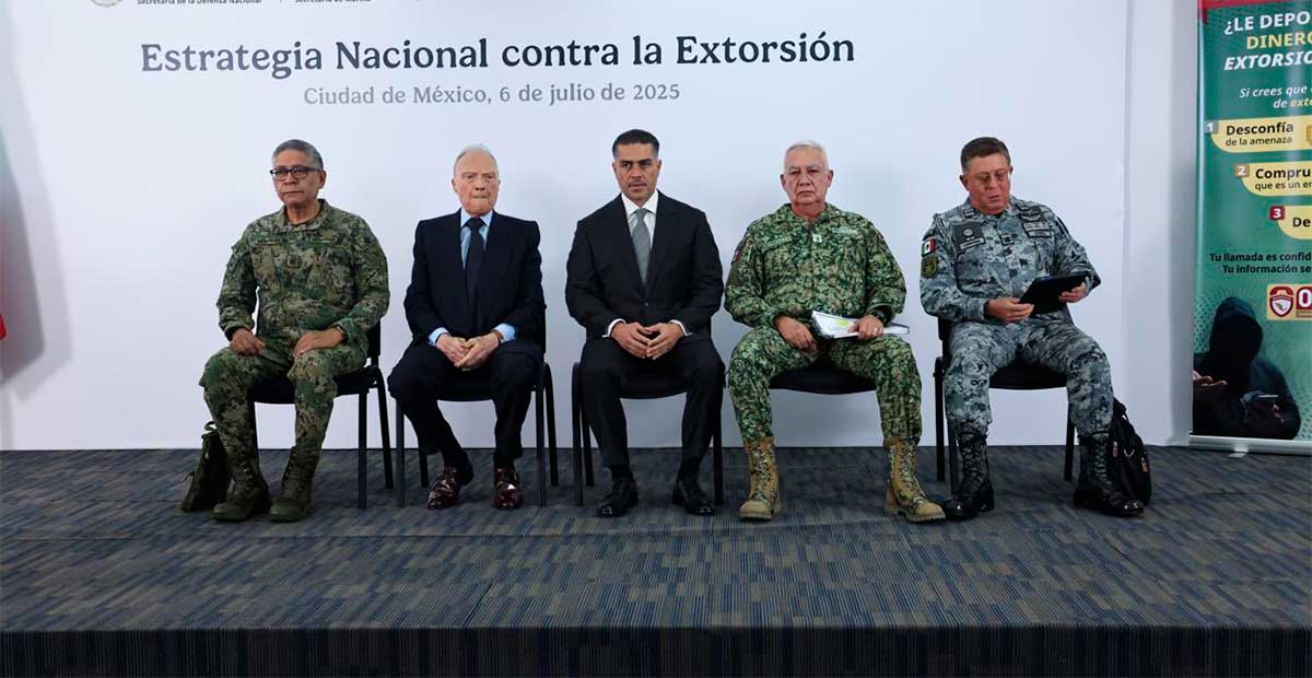Ocho estados concentran dos tercios de extorsiones en México; lanzan estrategia nacional para combatir el delito