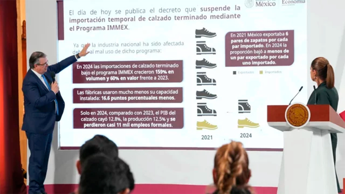 Prohíben importaciones temporales de calzado para impulsar producción nacional