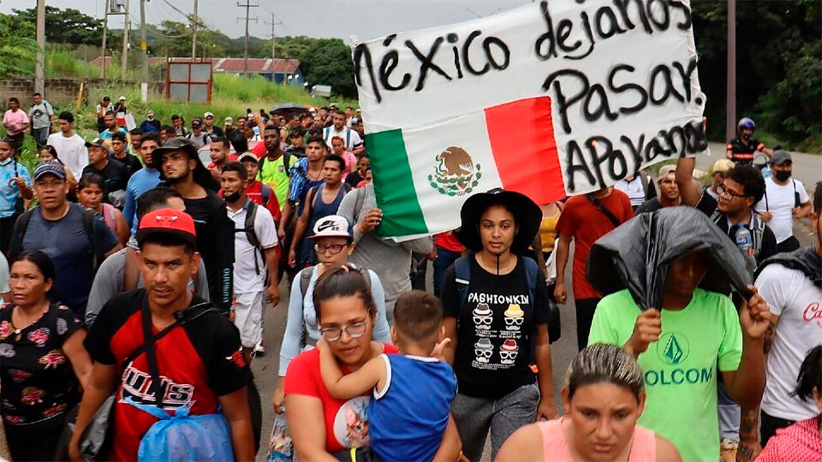 Inician migrantes nueva caravana en México, su objetivo ahora es Canadá