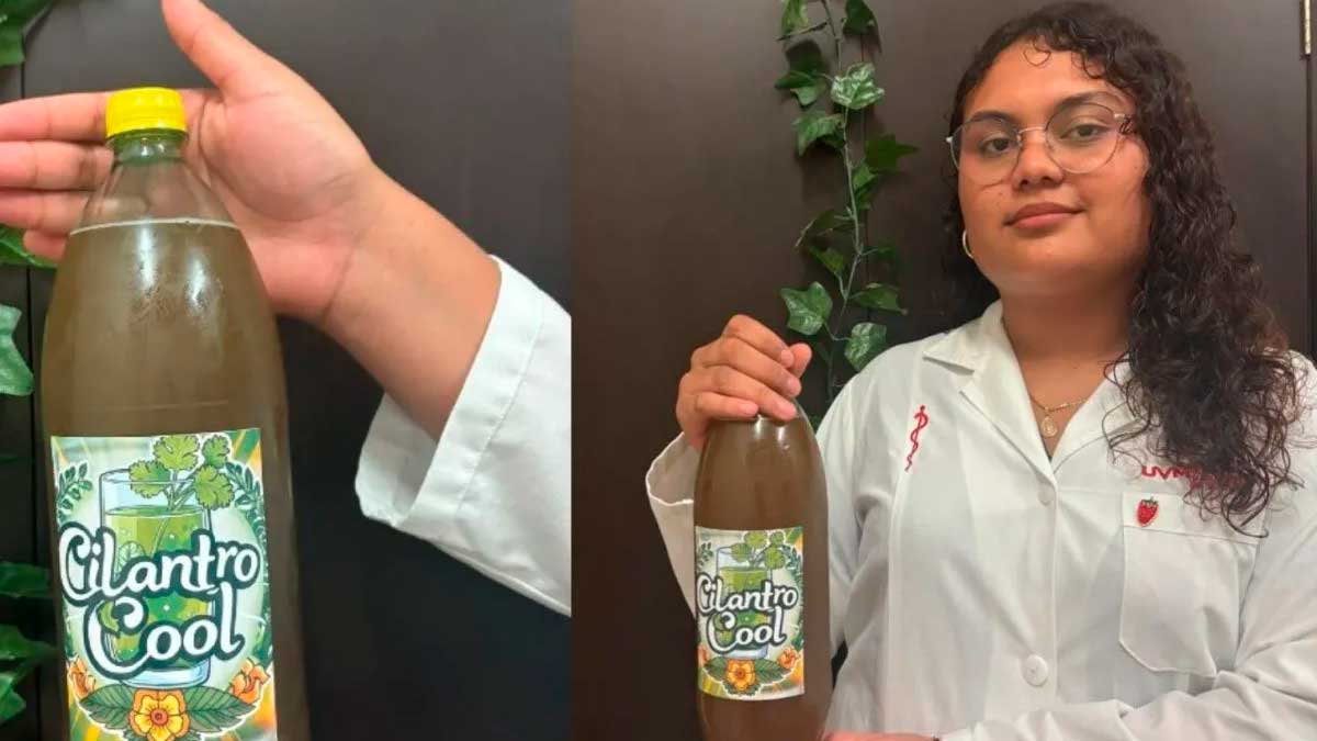 Estudiantes de la UVM desarrollan un refresco saludable con cilantro