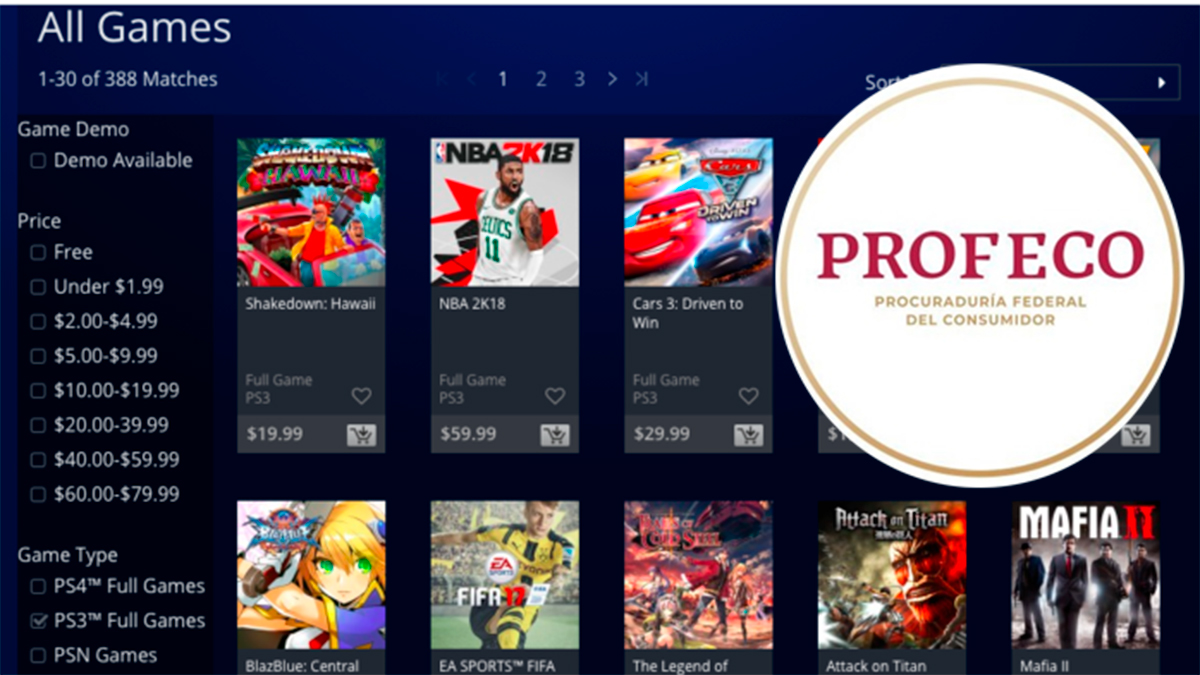 Profeco exige a Sony precios claros en PlayStation Store