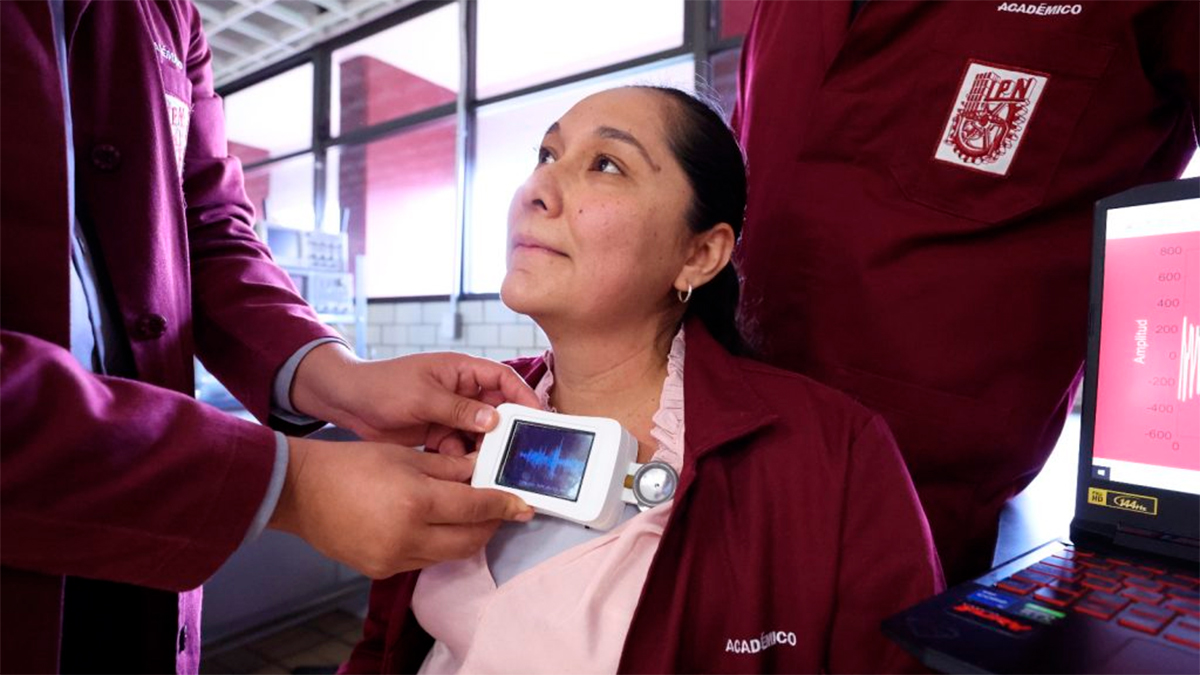 Estetoscopio digital con IA del IPN revoluciona la detección temprana de enfermedades cardiacas