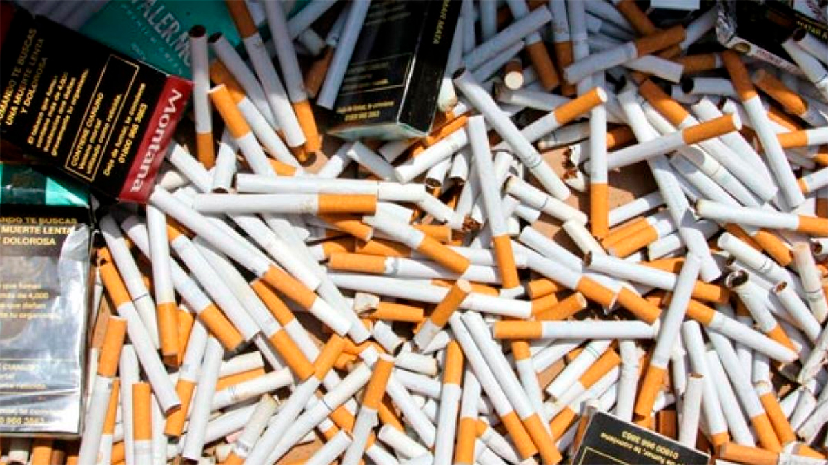 Alrededor del 20 por ciento de los cigarros que se fuman en México son ilegales