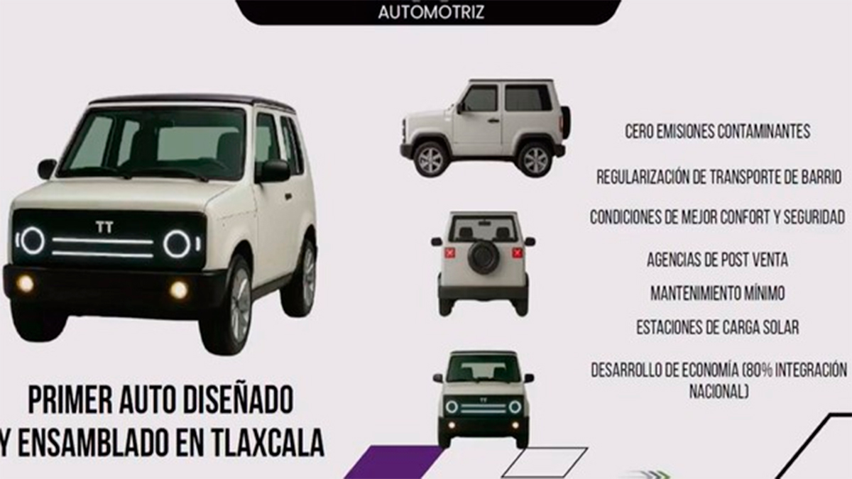 “Totalmente Tlaxcalteca”: nace en México un auto eléctrico que promete revolucionar la industria nacional