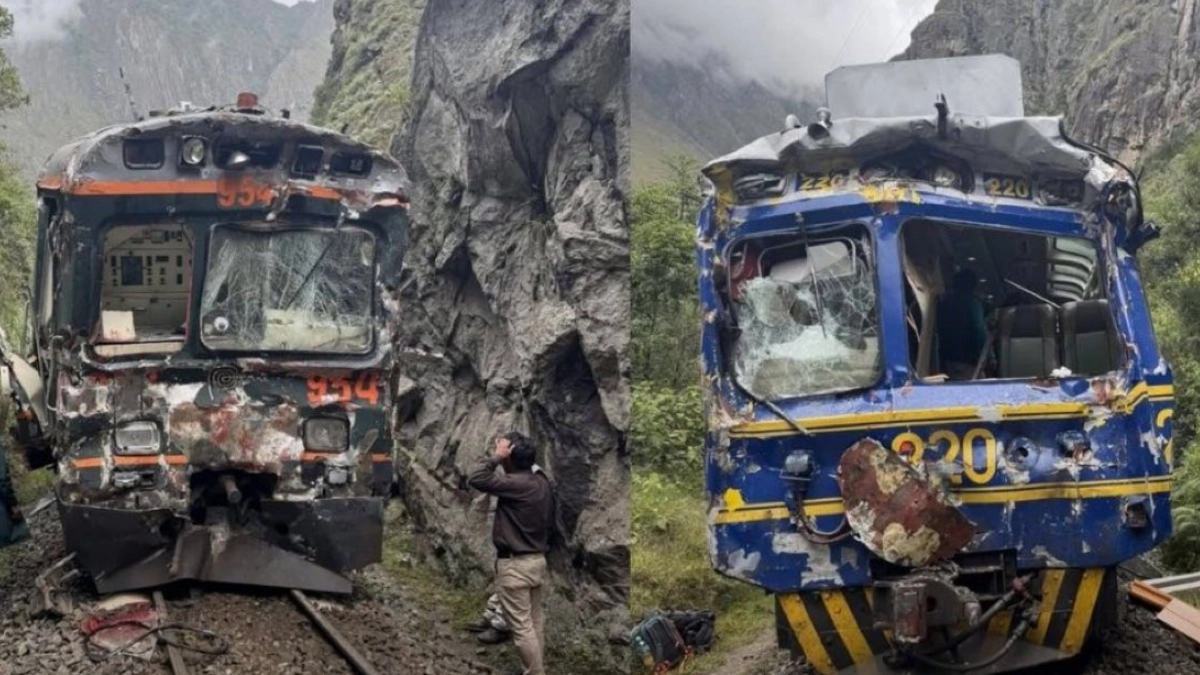 Choque frontal de trenes turísticos a Machu Picchu deja un muerto y al menos 30 heridos