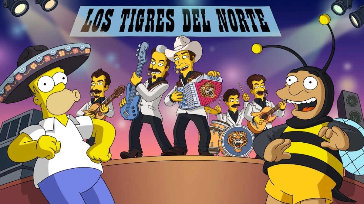 Los Tigres del Norte llegan a Los Simpson y desatan celebración entre fans