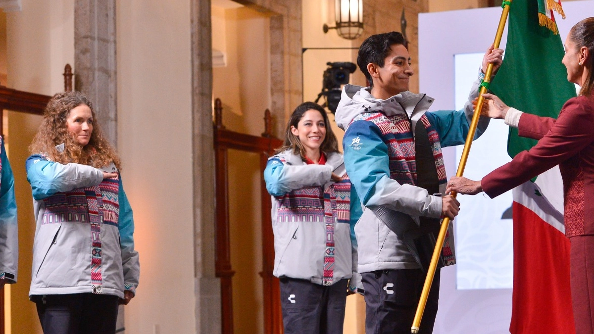 Sheinbaum abandera a la delegación mexicana rumbo a los JO de Invierno Milano Cortina 2026