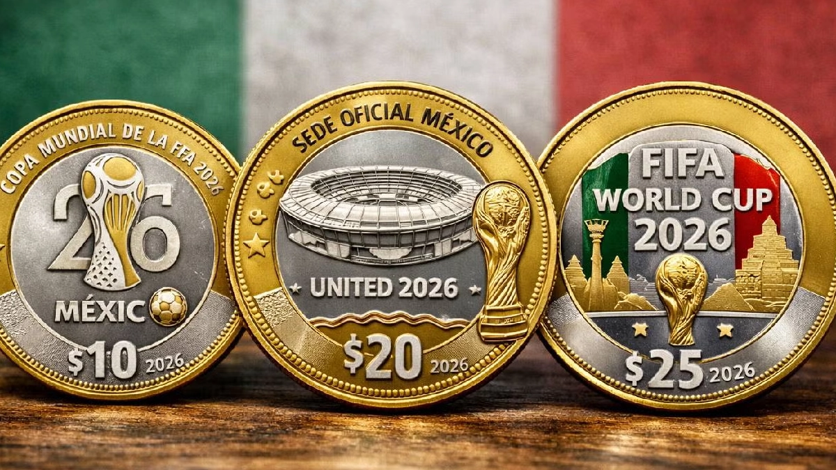 México alista monedas conmemorativas rumbo al Mundial 2026