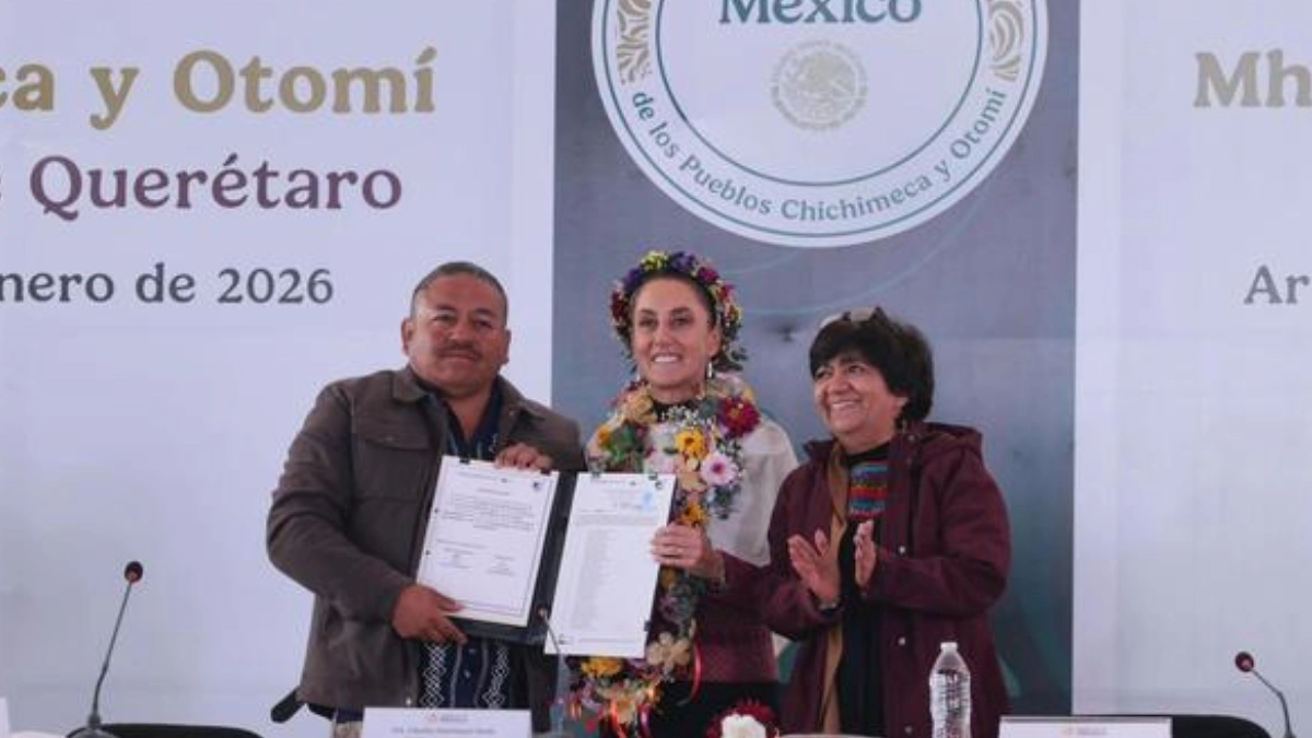 Sheinbaum entrega reconocimiento al Ejido Nuevo Cruz del Palmar y salda conflicto agrario de ocho décadas