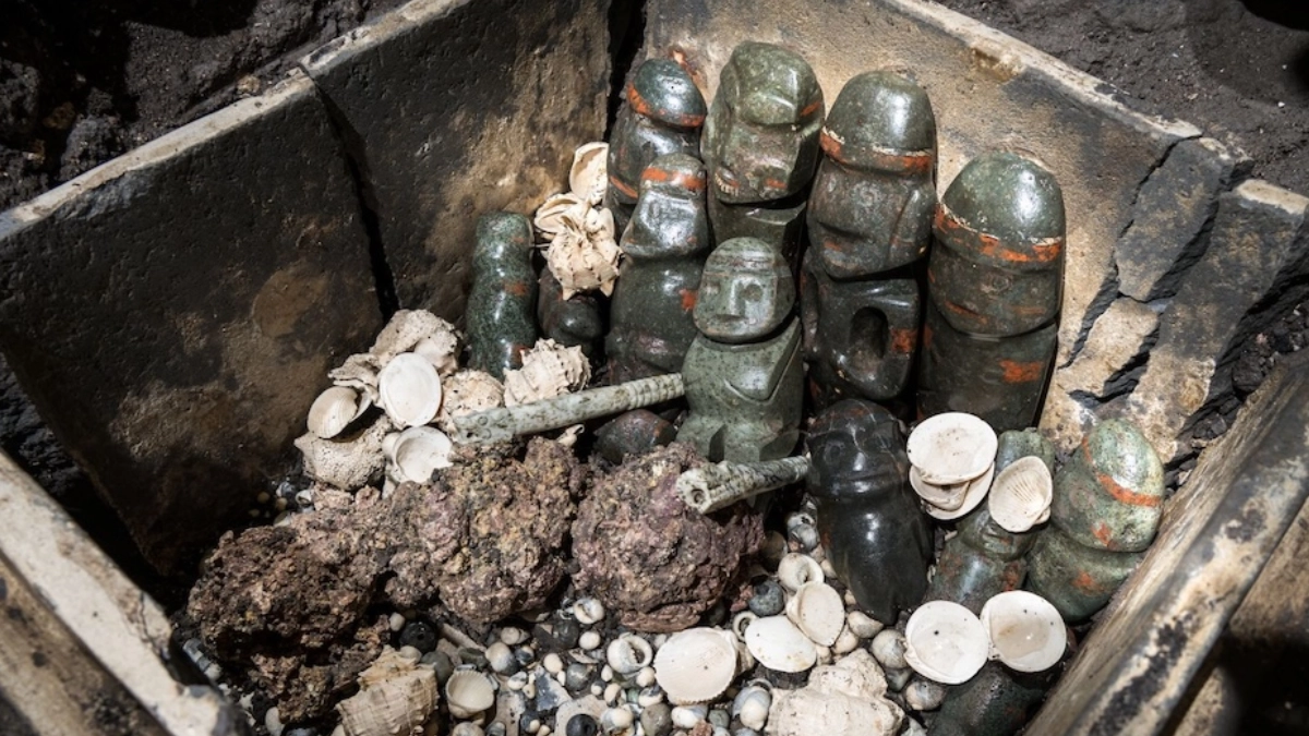 Descubren en el Templo Mayor la que sería la mayor ofrenda ritual de Motecuhzoma Ilhuicamina