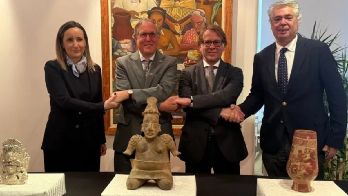 Portugal restituye a México tres piezas arqueológicas prehispánicas extraídas ilegalmente
