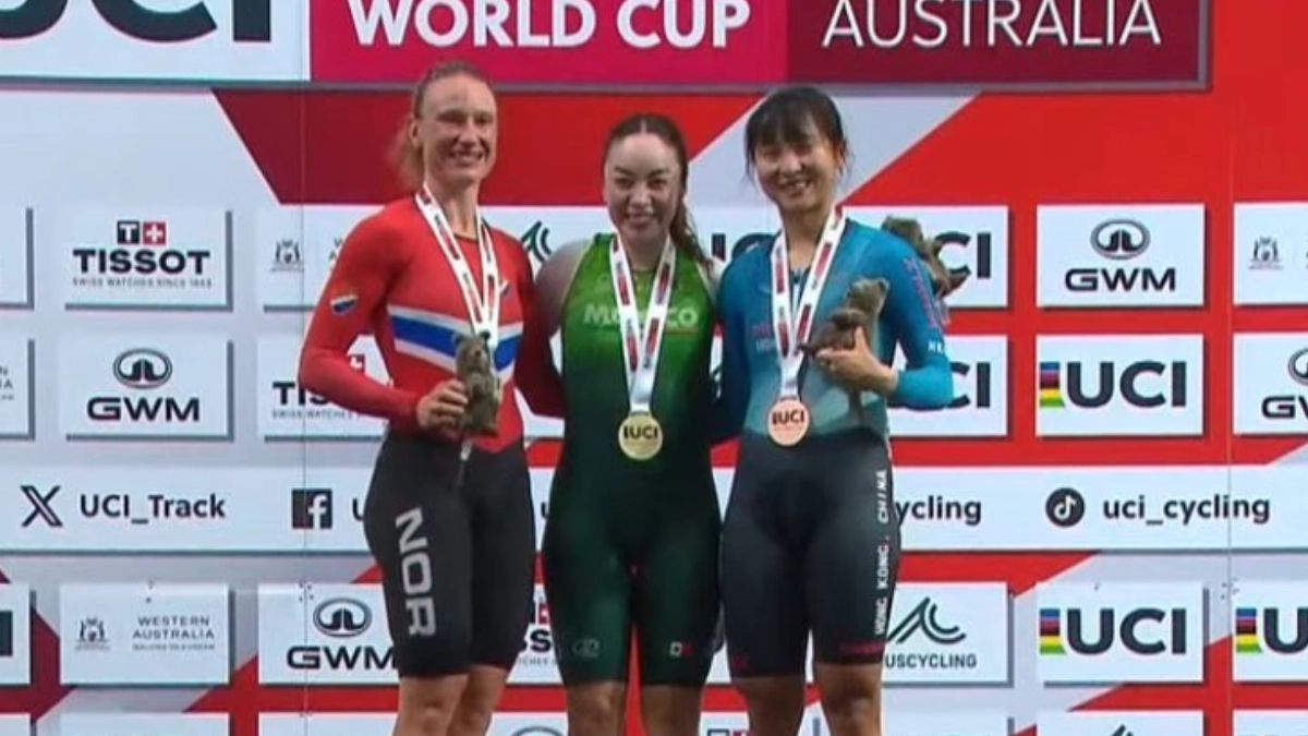 Yareli Acevedo conquista el oro en la Copa del Mundo de Ciclismo de Pista en Australia