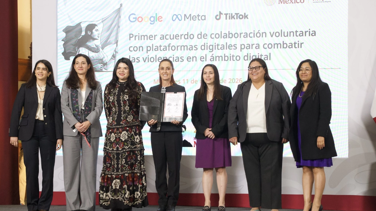 Gobierno federal acuerda con plataformas digitales acciones contra la violencia hacia mujeres en redes
