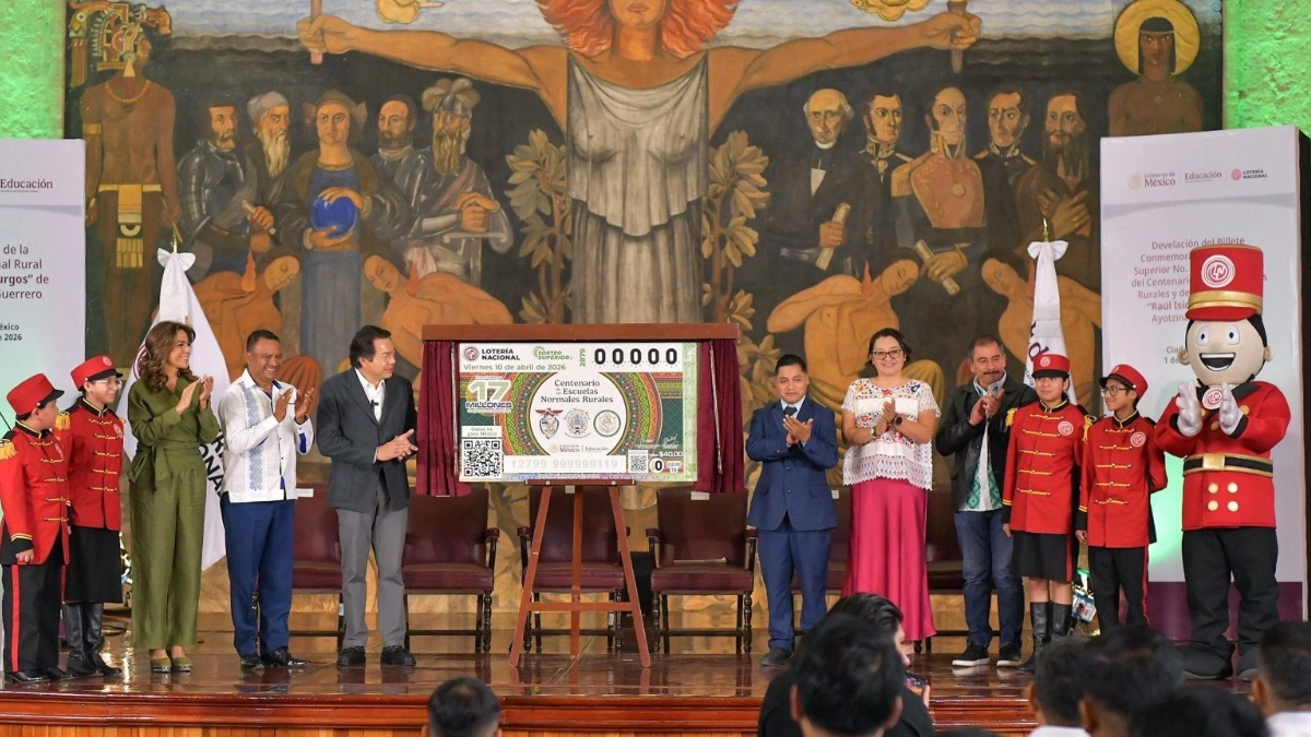 Lotería Nacional dedica billete al centenario de las Normales Rurales y Ayotzinapa