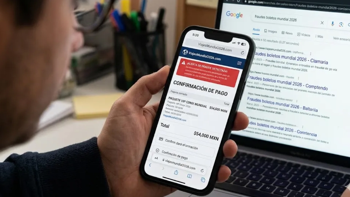 Alertan por fraudes cibernéticos ante alta demanda por el Mundial 2026