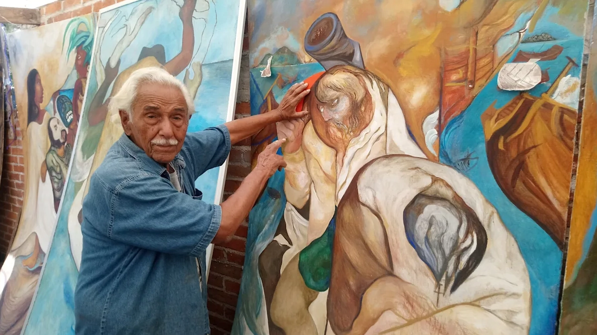 Muere Melchor Peredo, último gran representante del muralismo mexicano