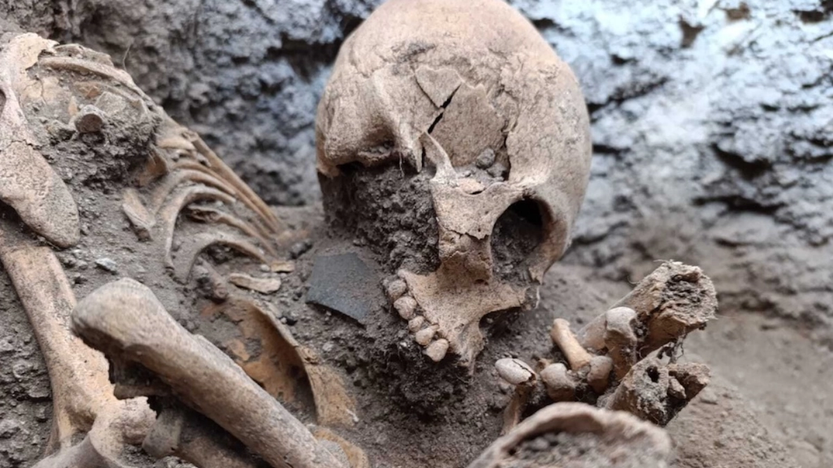 INAH descubre tumbas prehispánicas de más de mil 800 años durante obras del Tren México-Querétaro