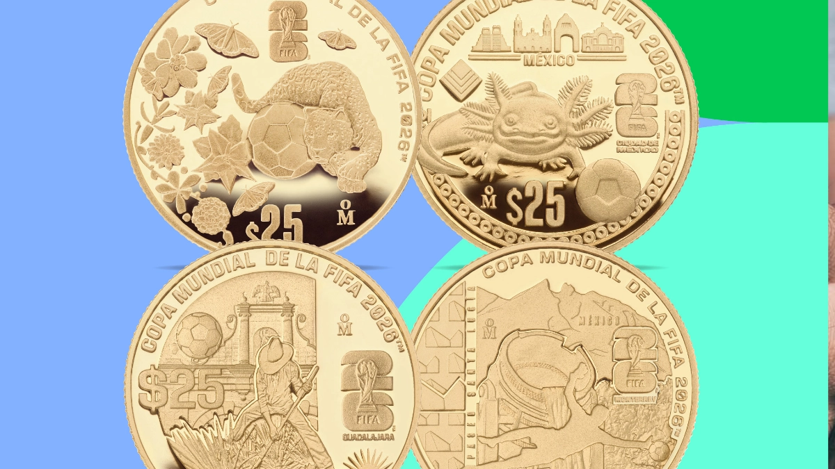 Banxico lanza colección de monedas conmemorativas rumbo al Mundial 2026
