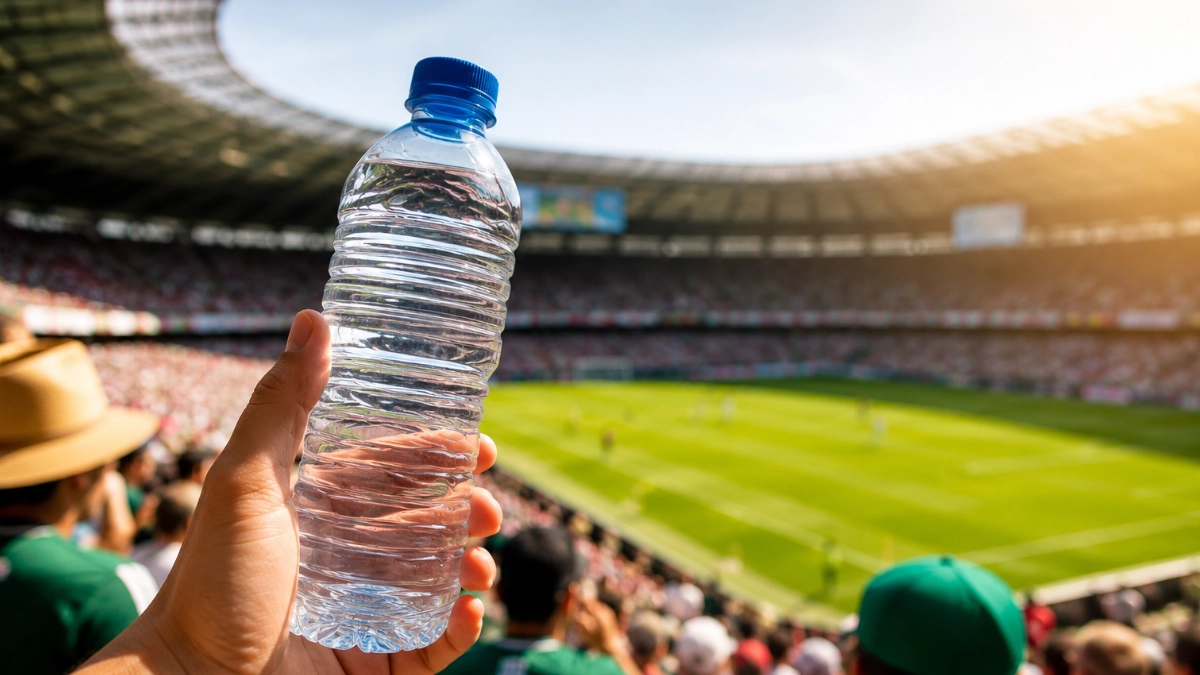 FIFA autoriza ingreso de botellas de agua desechables a estadios del Mundial 2026